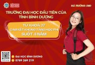 ĐẠI HỌC BÌNH DƯƠNG KHÔNG TĂNG HỌC PHÍ TOÀN KHÓA